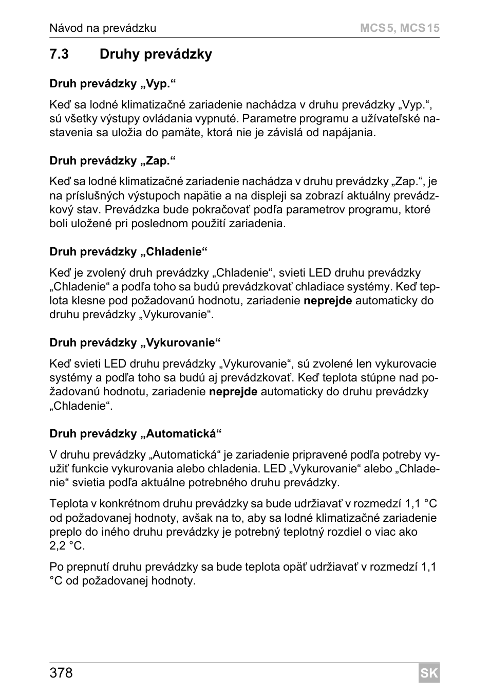 Dometic MCS15 User Manual | Page 378 / 412