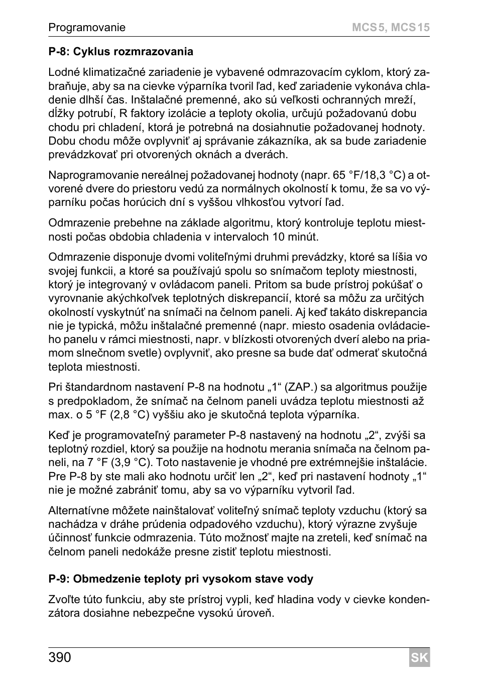 Dometic MCS15 User Manual | Page 390 / 412