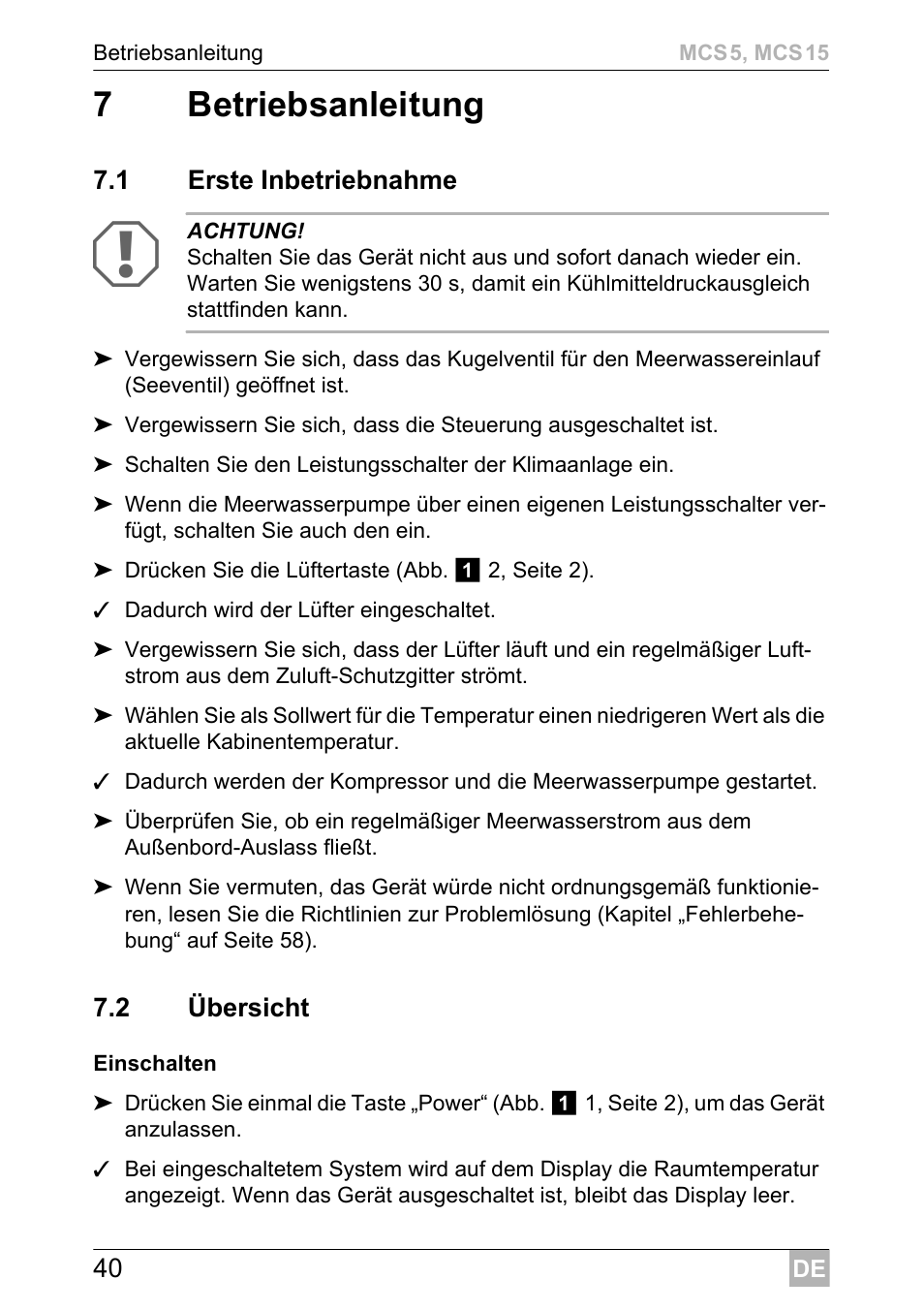 7betriebsanleitung | Dometic MCS15 User Manual | Page 40 / 412