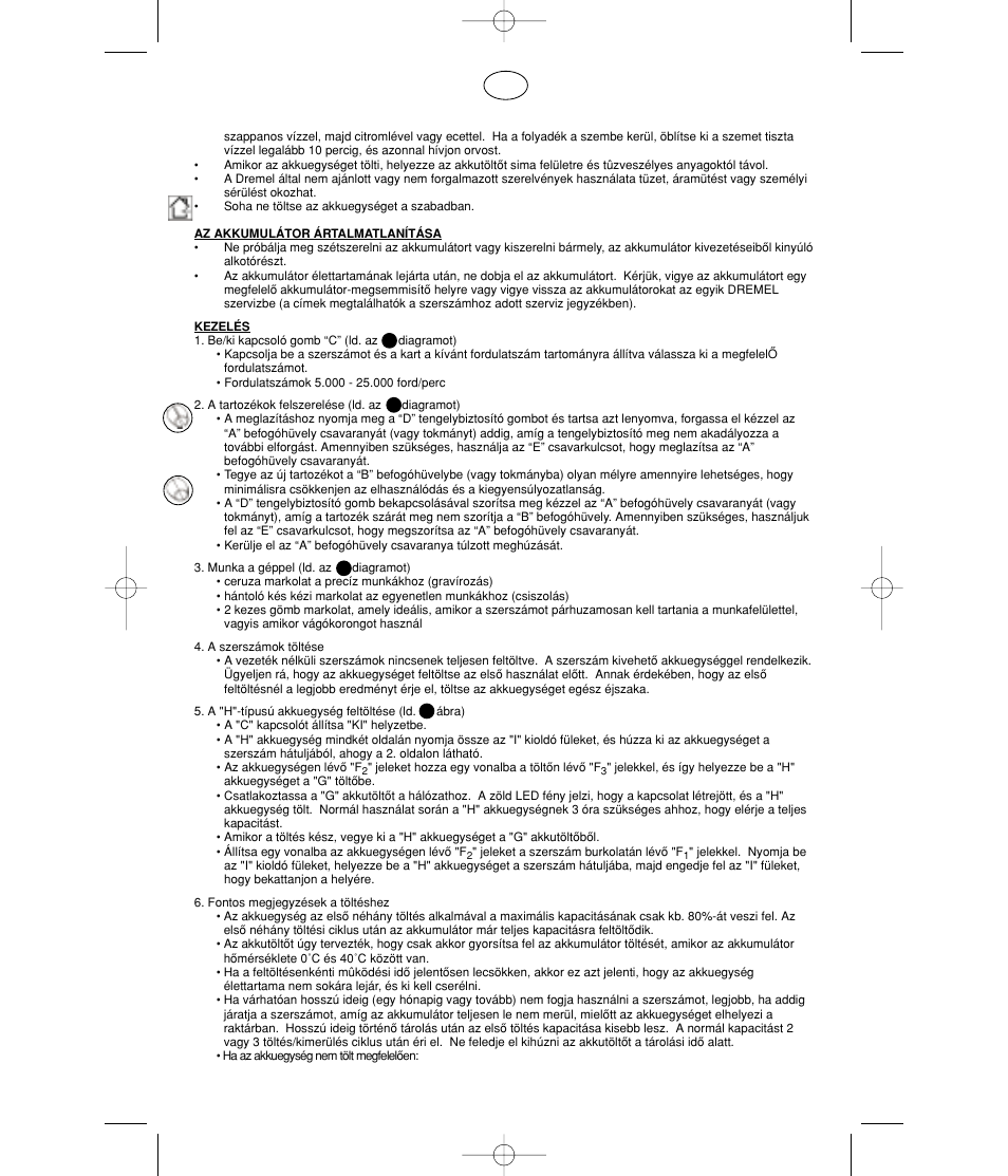 Dremel MultiPro Беспроводной инструмент 9.6 В User Manual | Page 72 / 93