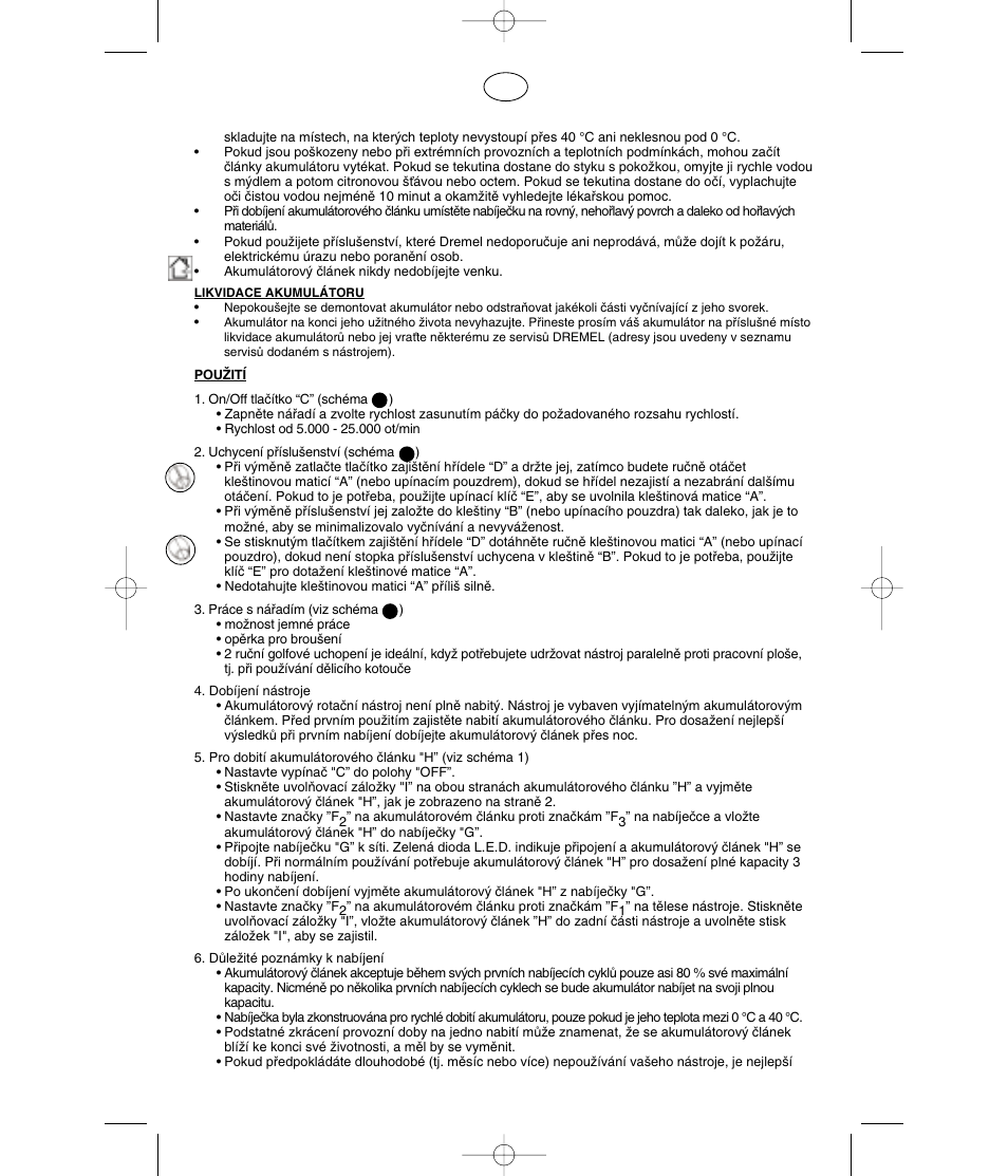 Dremel MultiPro Беспроводной инструмент 9.6 В User Manual | Page 76 / 93