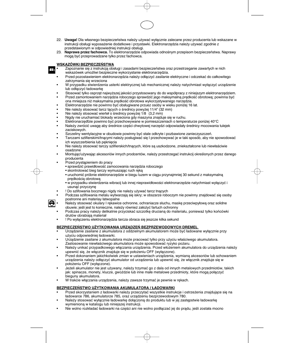 Dremel MultiPro Беспроводной инструмент 9.6 В User Manual | Page 79 / 93