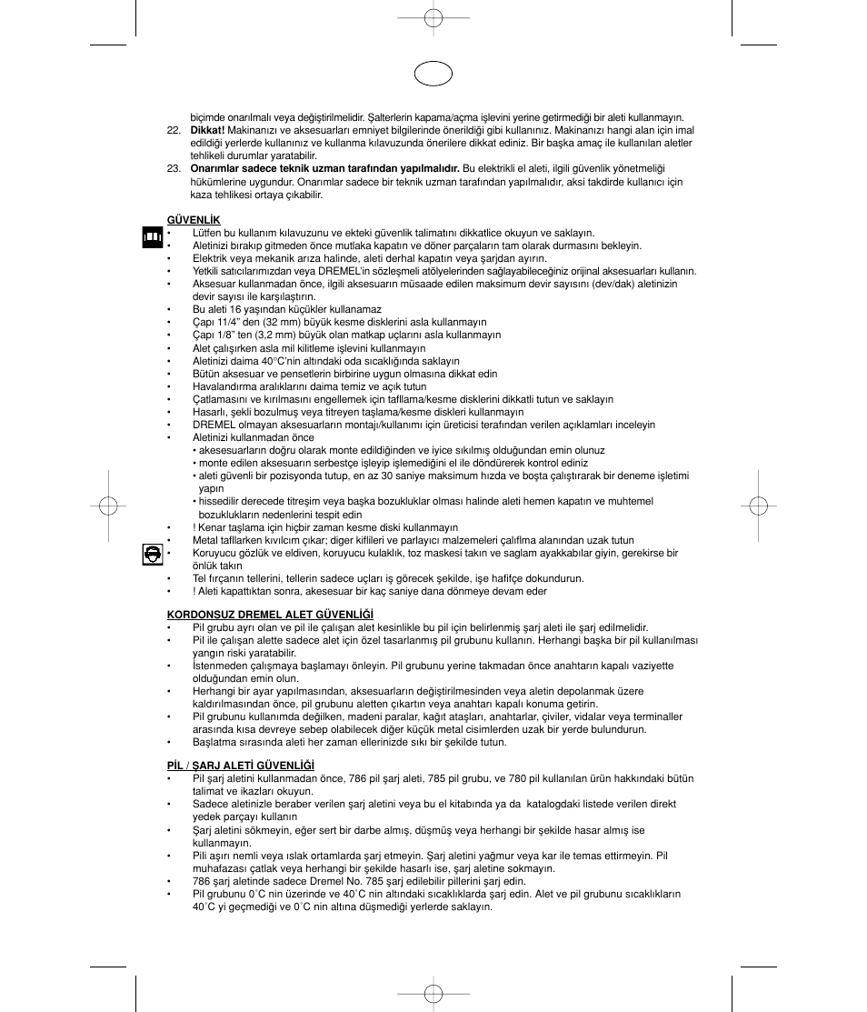Dremel MultiPro Беспроводной инструмент 9.6 В User Manual | Page 84 / 93
