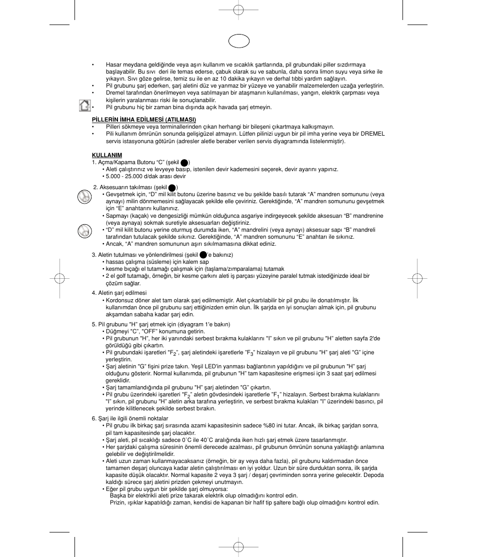 Dremel MultiPro Беспроводной инструмент 9.6 В User Manual | Page 85 / 93