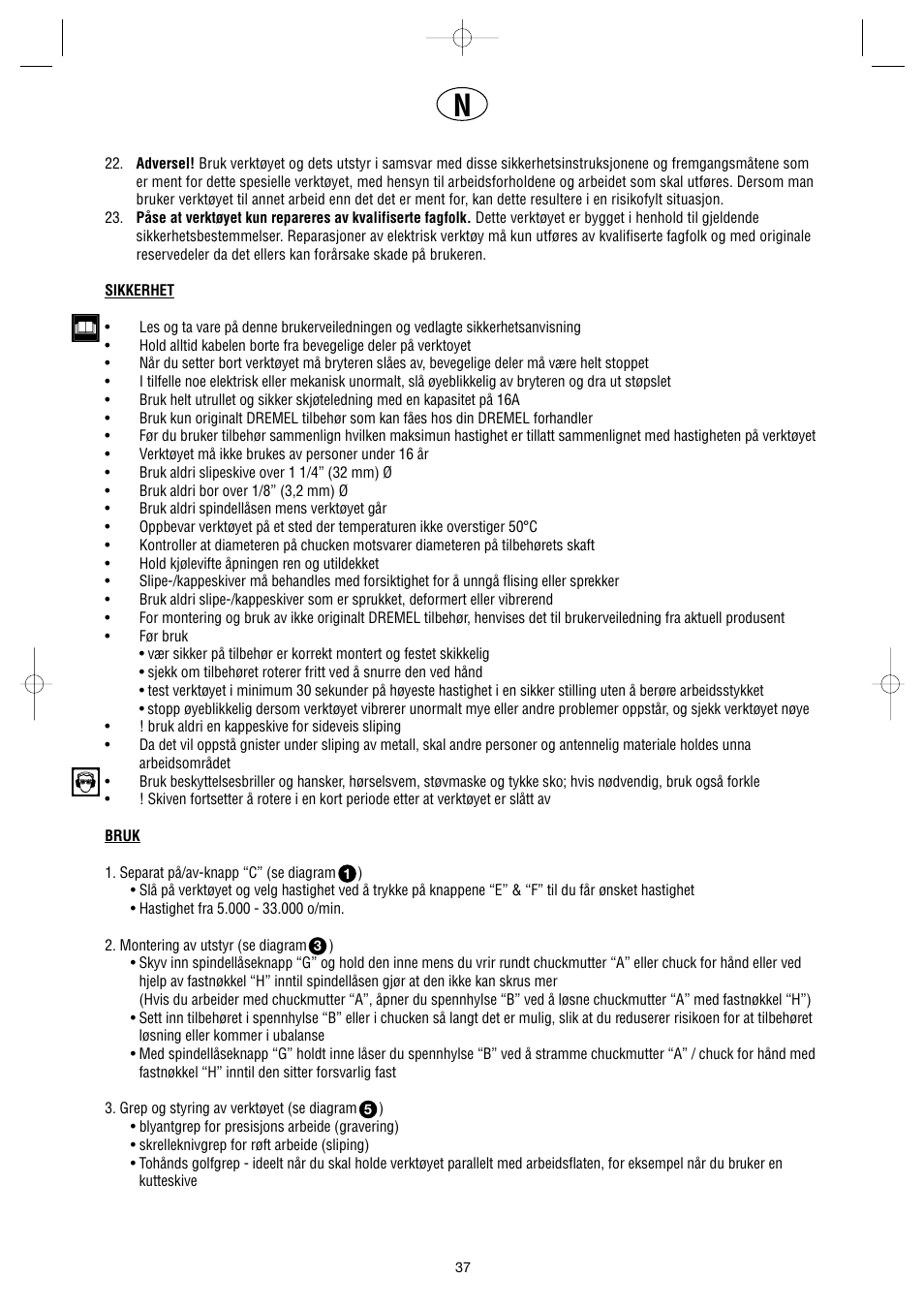 Dremel Professional User Manual | Page 37 / 73