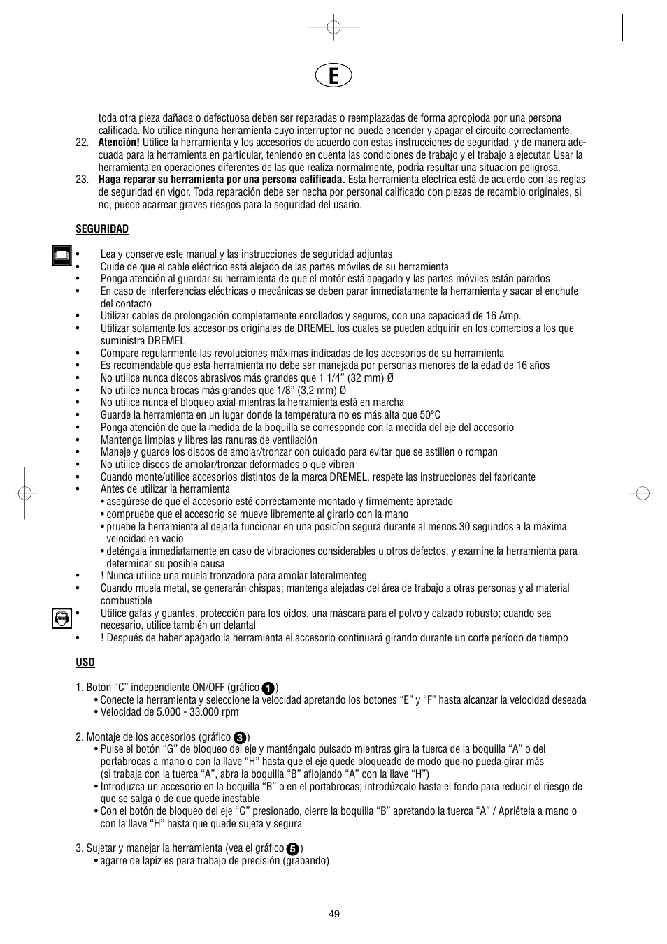 Dremel Professional User Manual | Page 49 / 73