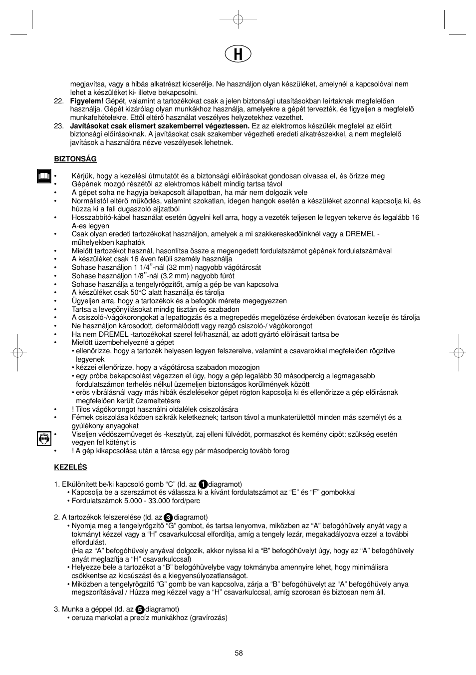 Dremel Professional User Manual | Page 58 / 73