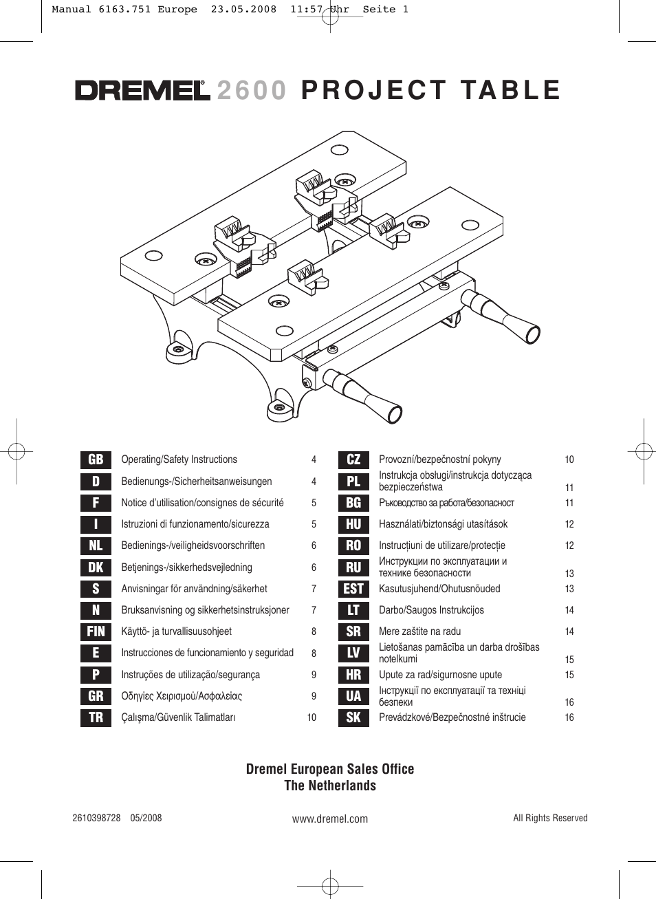 Dremel Верстак DREMEL User Manual | 16 pages