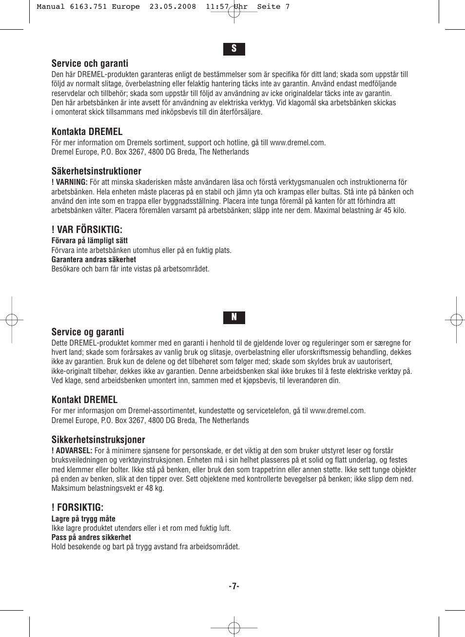 Dremel Верстак DREMEL User Manual | Page 7 / 16