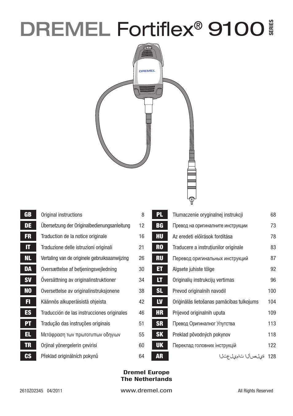 Dremel Fortiflex User Manual | 132 pages