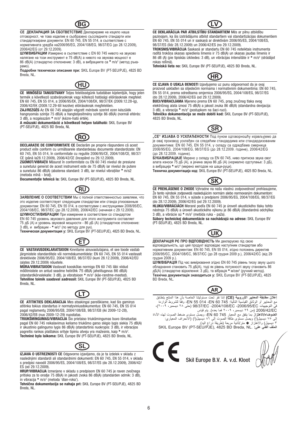 Skil europe b.v. a. v.d. kloot | Dremel Fortiflex User Manual | Page 6 / 132