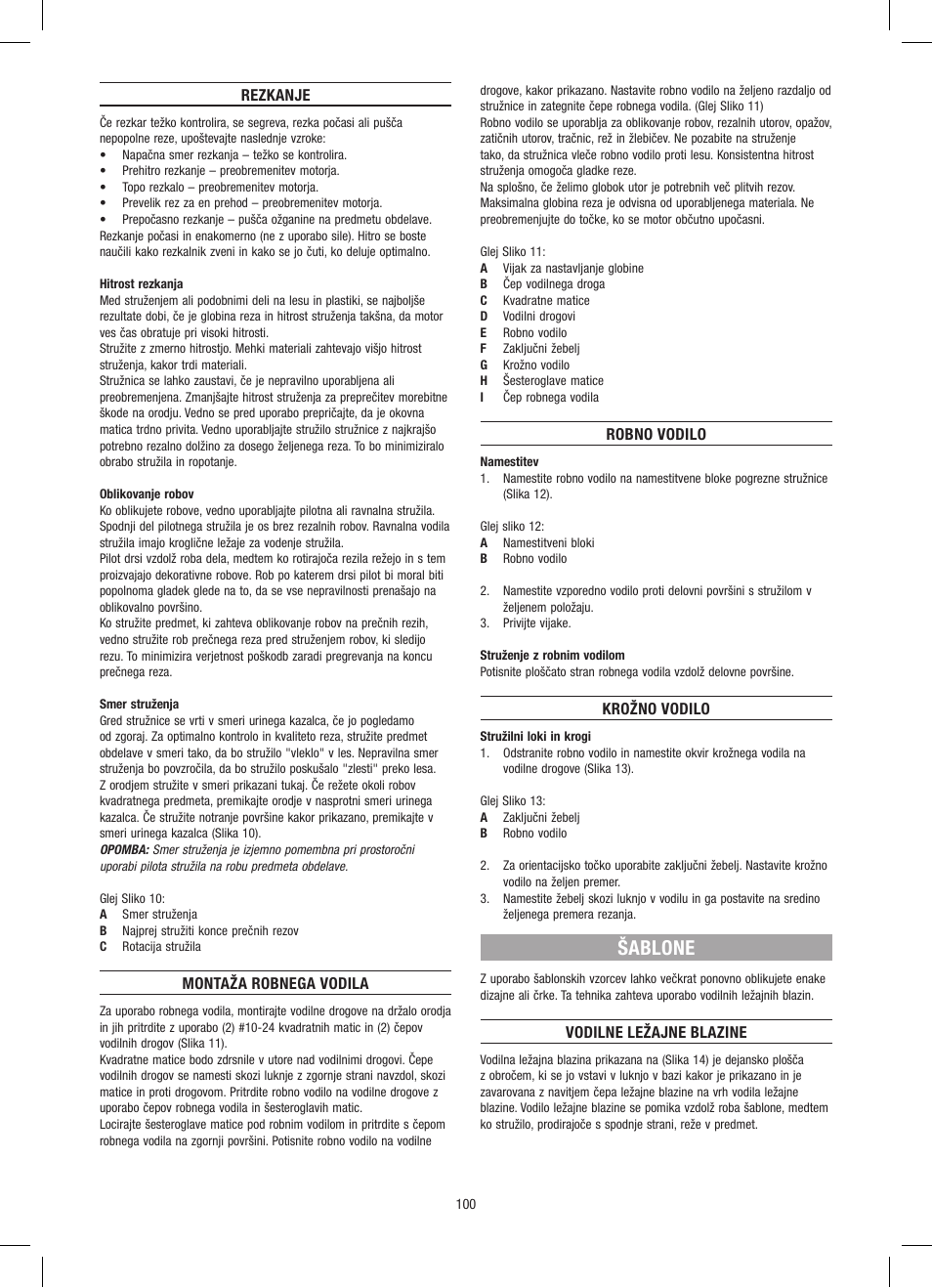 Šablone | Dremel Приставка для фрезерования User Manual | Page 100 / 120