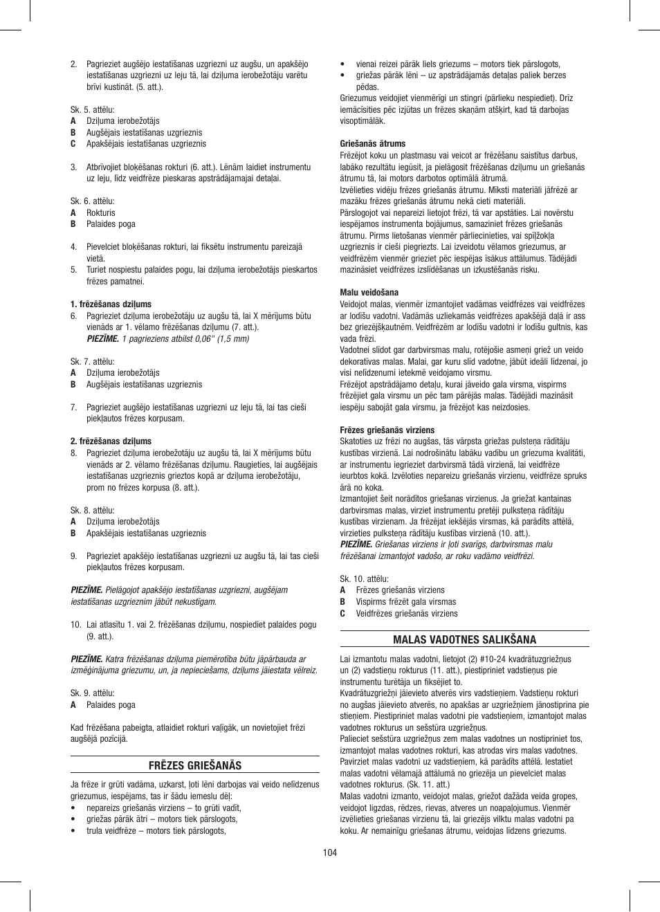 Dremel Приставка для фрезерования User Manual | Page 104 / 120