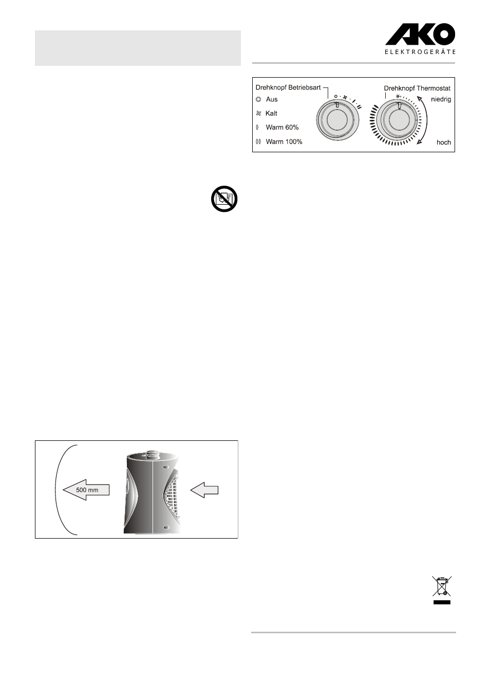 Dgebrauchsanweisung heizlüfter hc 200 ts | Dimplex HC 200 TS User Manual | Page 2 / 8