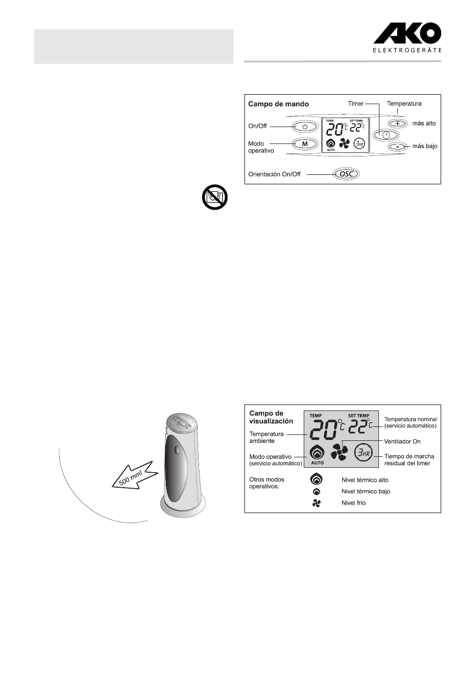 Einstrucciones de uso calefactor hc 210 tsd | Dimplex HC 210 TSD User Manual | Page 12 / 16