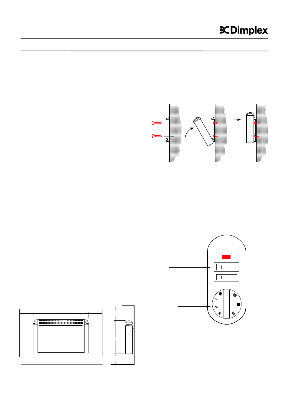 Dimplex DXW 330 User Manual | 20 pages