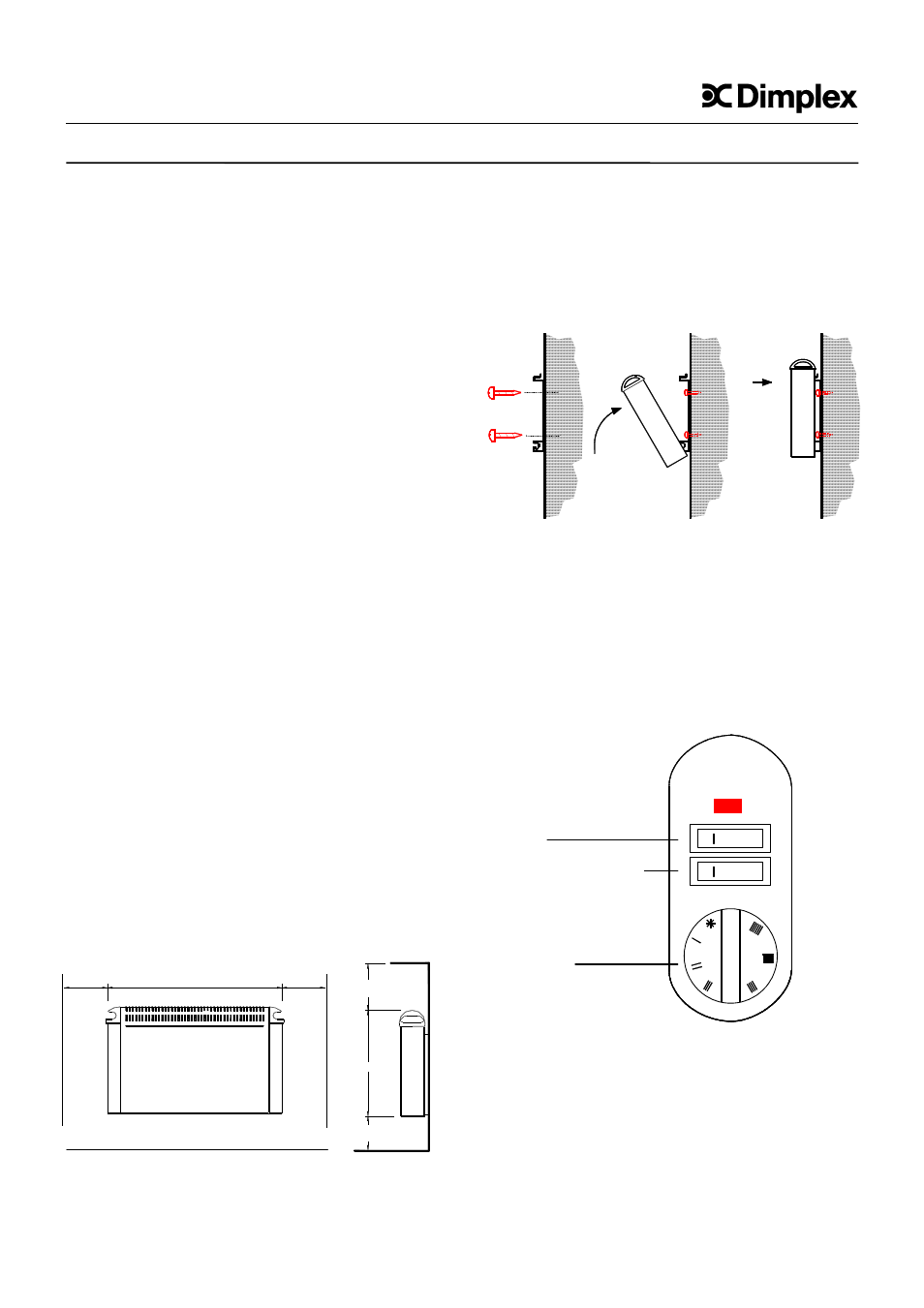 Instructions de montage et de service | Dimplex DXW 330 User Manual | Page 5 / 20