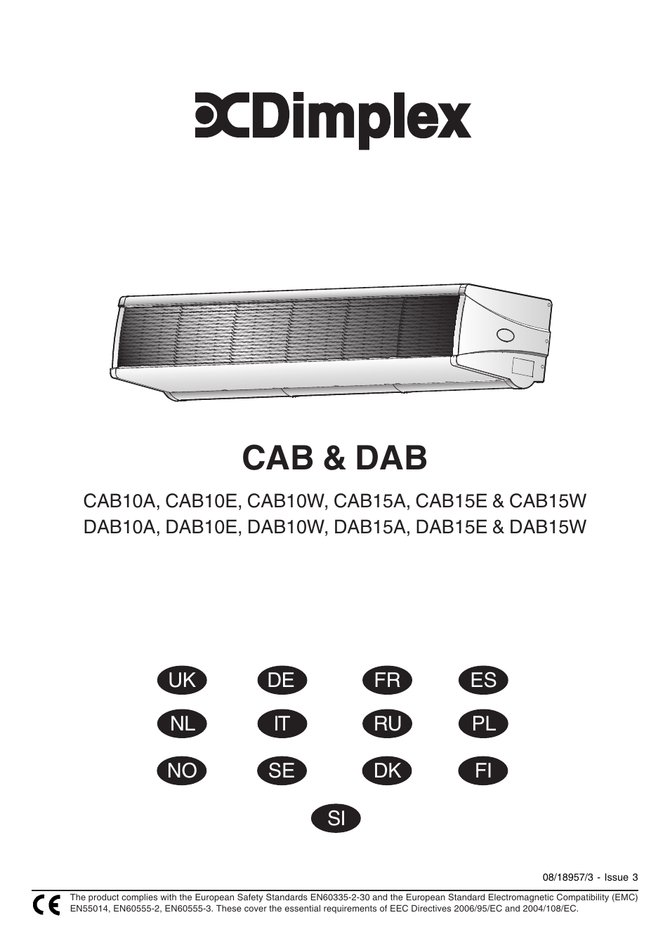 Dimplex DAB15W User Manual | 36 pages