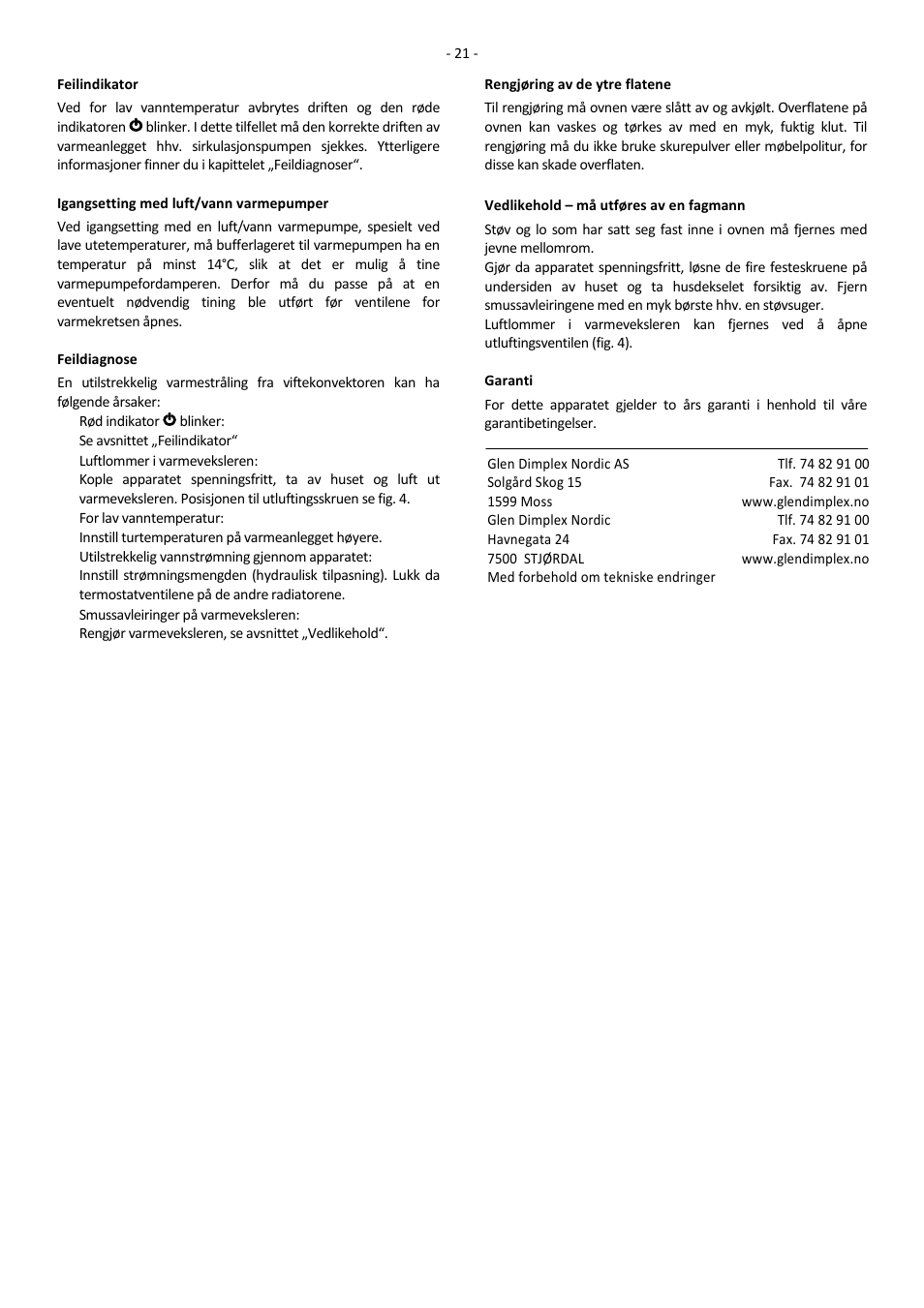 Dimplex SRX 180M User Manual | Page 25 / 32