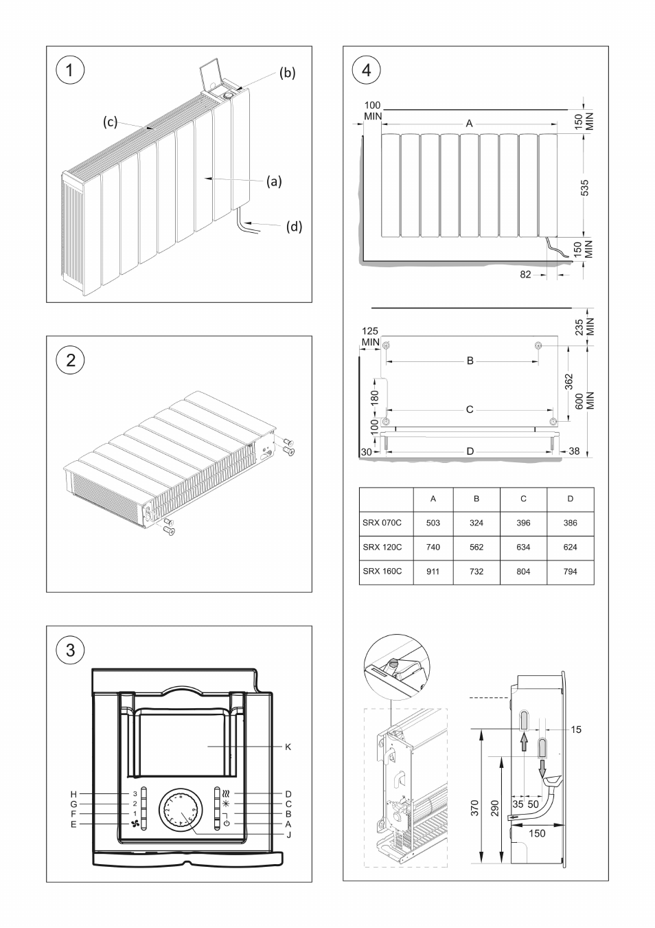 Dimplex SRX 160C User Manual | Page 2 / 36