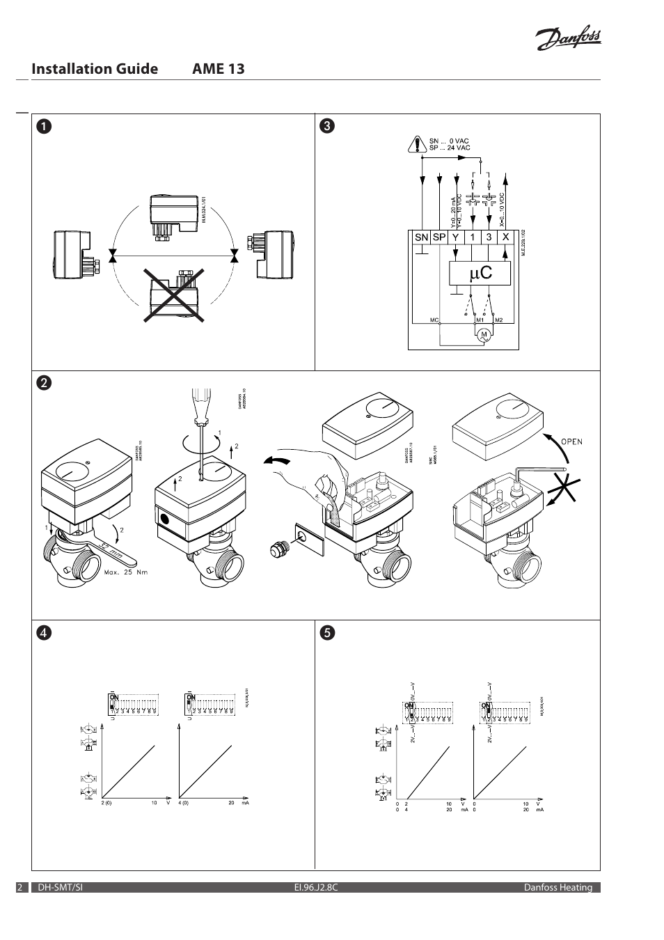 Danfoss AME 13 User Manual | Page 2 / 16