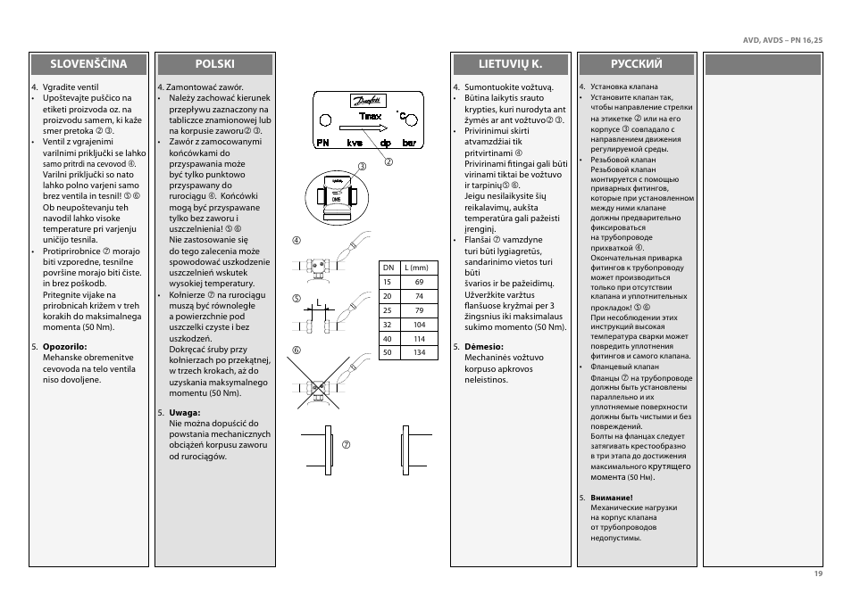 Danfoss AVDS (Generation 2006) User Manual | Page 19 / 28