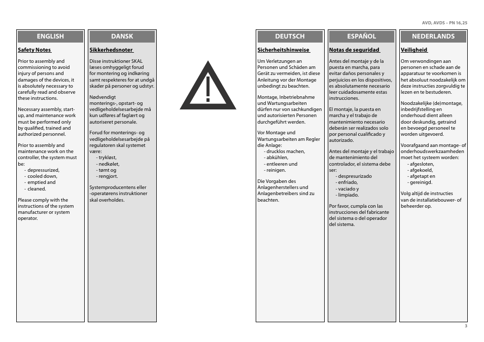 Danfoss AVDS (Generation 2006) User Manual | Page 3 / 28
