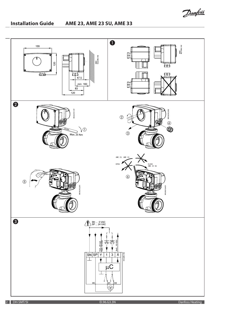 Danfoss AME 23, SU_33 User Manual | Page 2 / 20