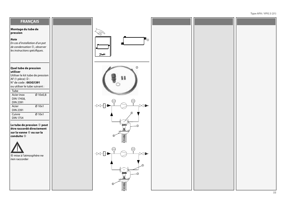 Danfoss VFG 2 User Manual | Page 22 / 29