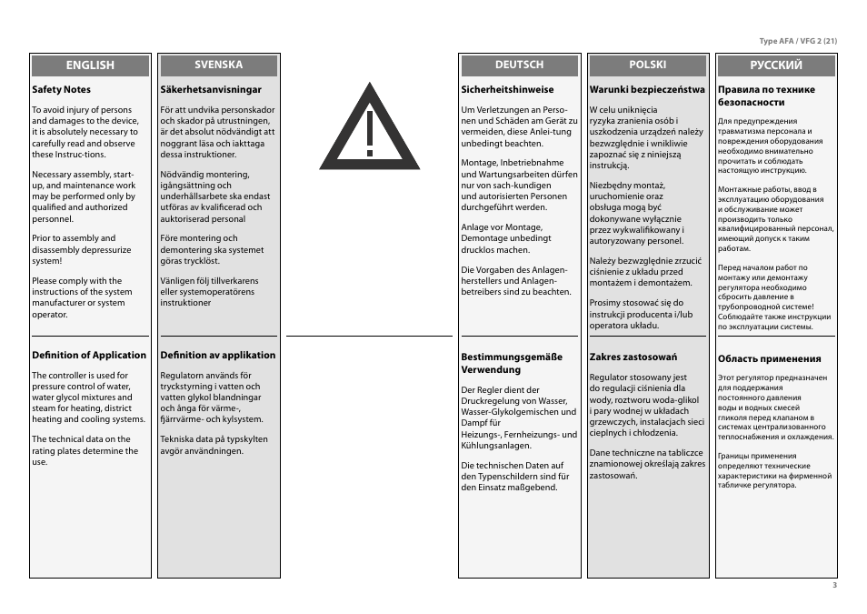 Danfoss VFG 2 User Manual | Page 3 / 29