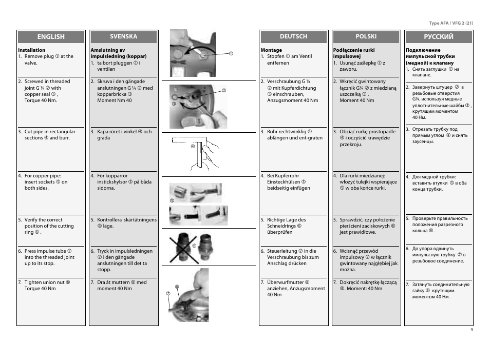 Danfoss VFG 2 User Manual | Page 9 / 29