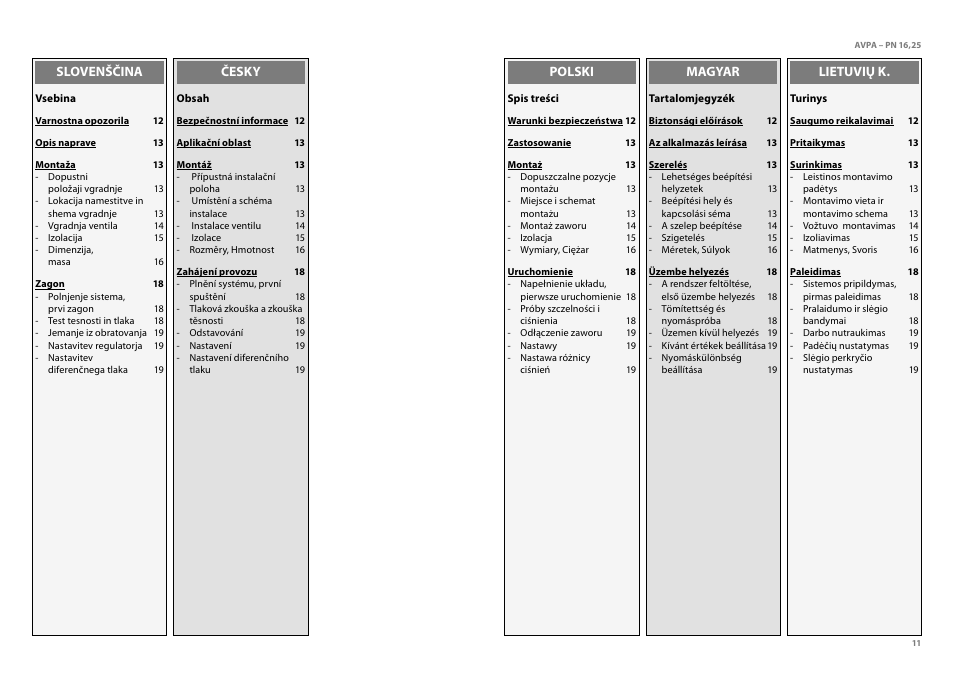 Danfoss AVPA (Generation 2006) User Manual | Page 11 / 29