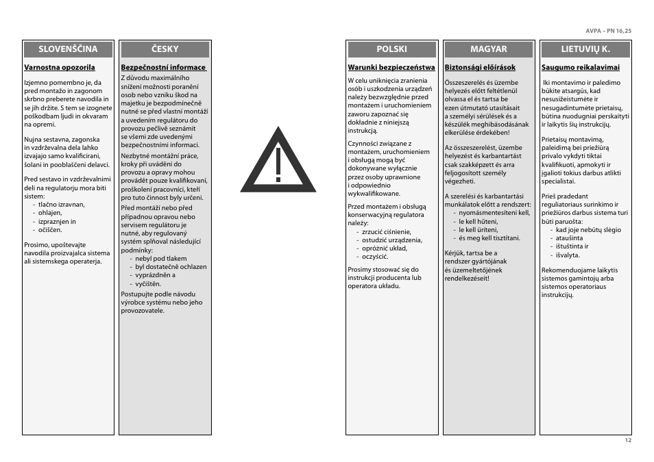 Danfoss AVPA (Generation 2006) User Manual | Page 12 / 29