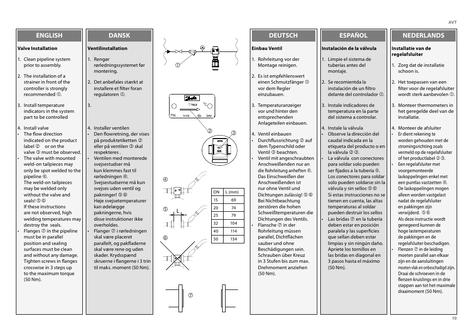 Danfoss AVT (Generation 2006) User Manual | Page 10 / 33