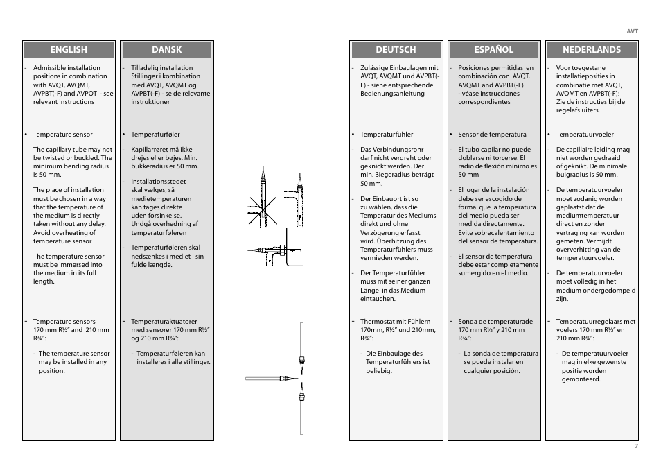 Danfoss AVT (Generation 2006) User Manual | Page 7 / 33
