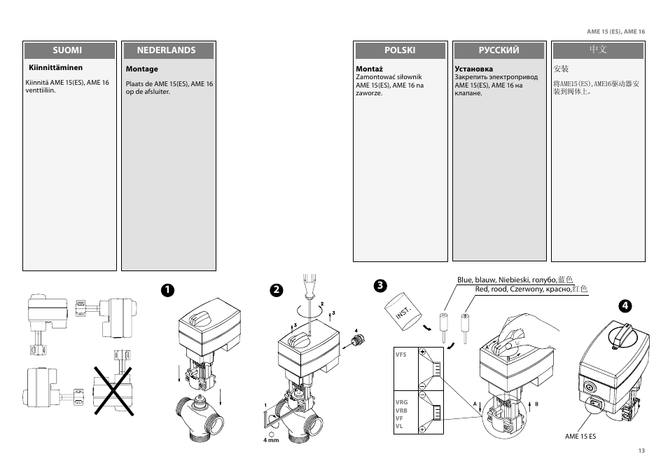 Danfoss AME 16 User Manual | Page 13 / 22