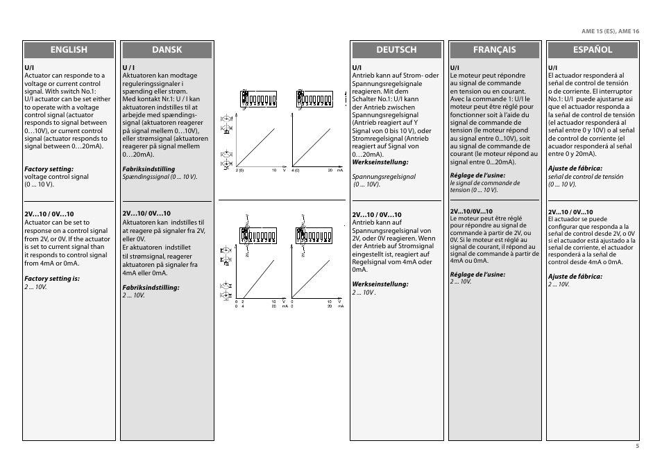 Danfoss AME 16 User Manual | Page 5 / 22