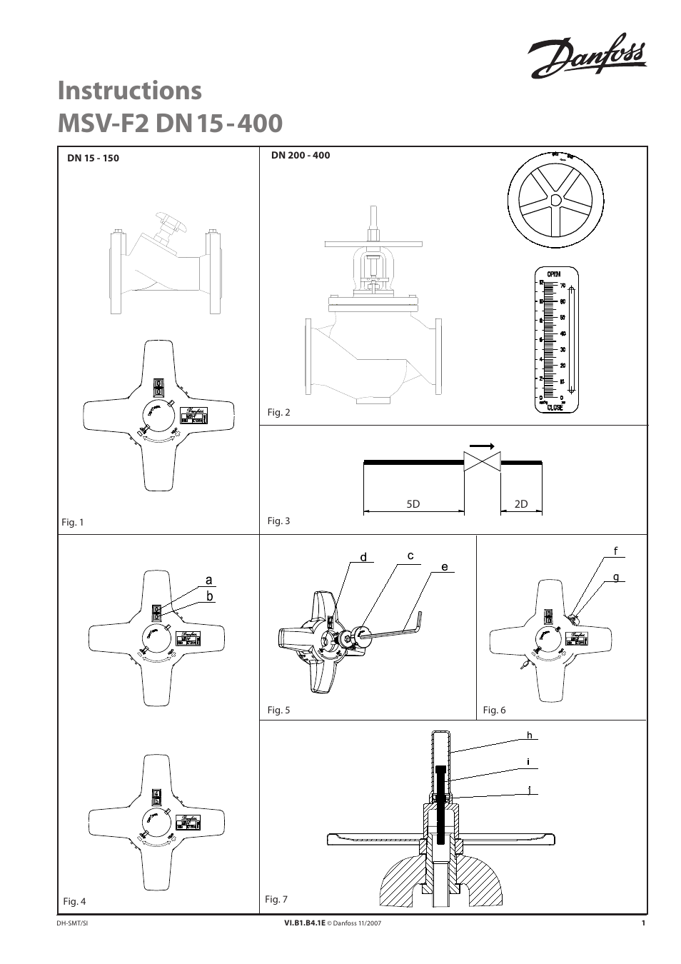 Danfoss MSV-F2 (DN 15-400) User Manual | 16 pages