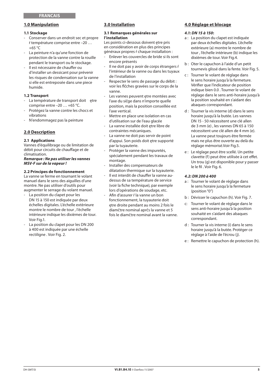 Danfoss MSV-F2 (DN 15-400) User Manual | Page 5 / 16