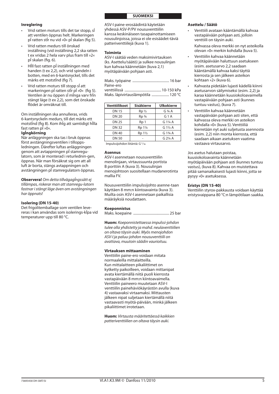 Danfoss ASV-I User Manual | Page 5 / 12