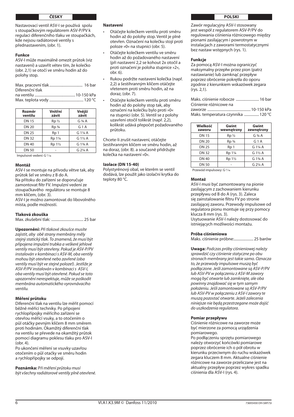 Danfoss ASV-I User Manual | Page 6 / 12