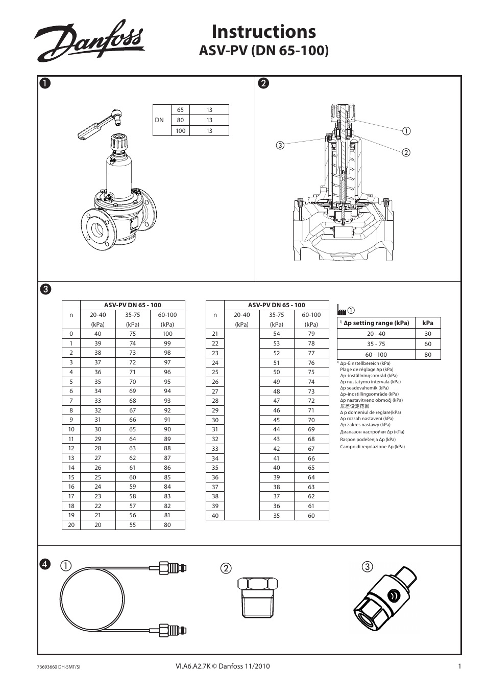 Danfoss ASV-PV (DN 65-100) User Manual | 12 pages