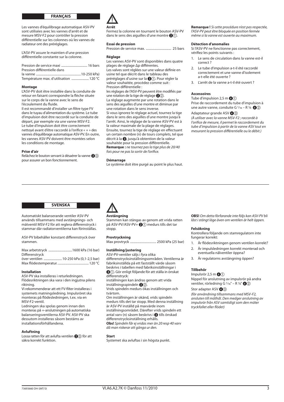 Danfoss ASV-PV (DN 65-100) User Manual | Page 3 / 12