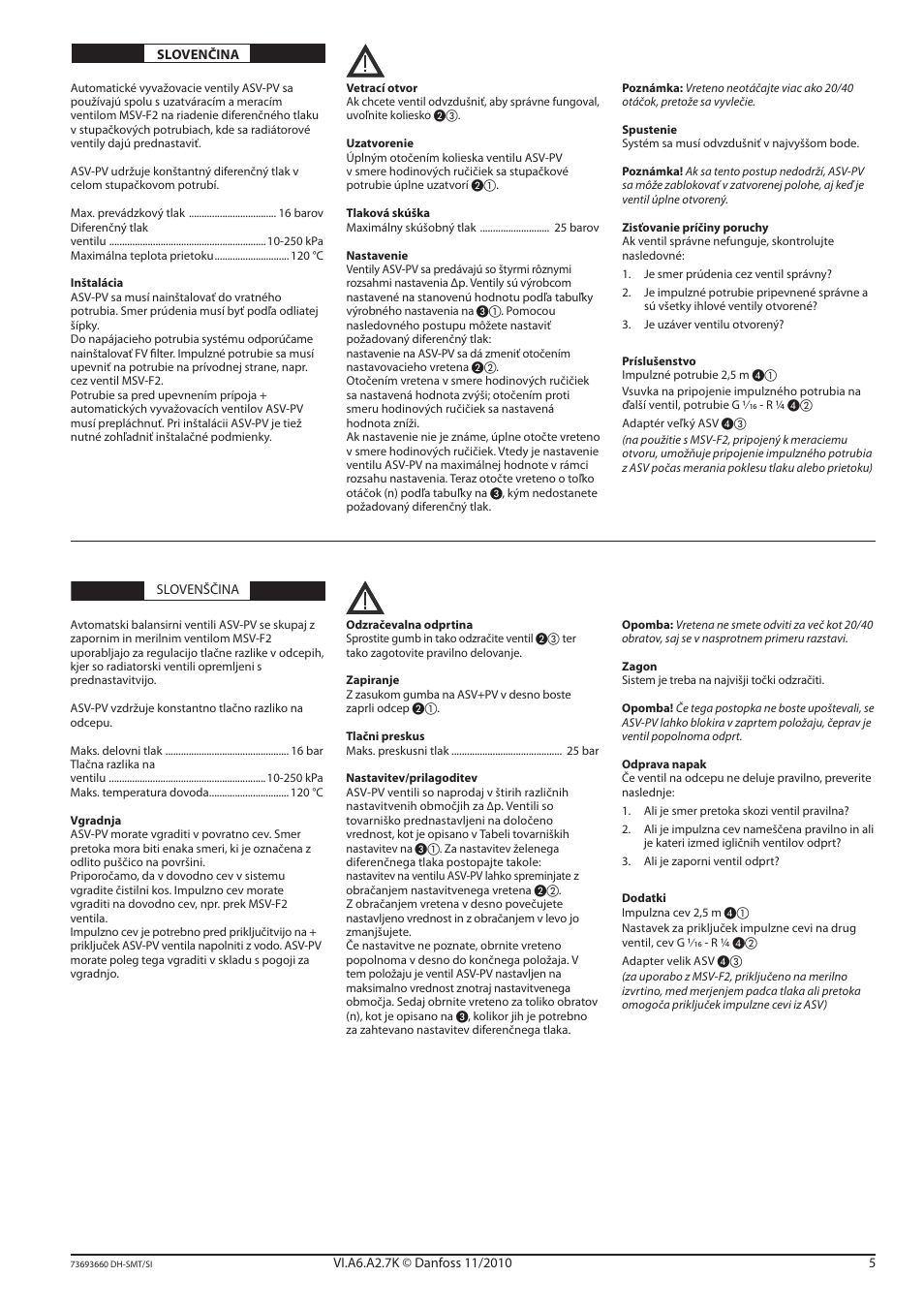 Danfoss ASV-PV (DN 65-100) User Manual | Page 5 / 12