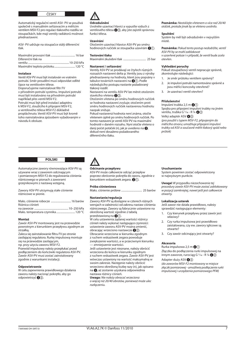 Danfoss ASV-PV (DN 65-100) User Manual | Page 7 / 12