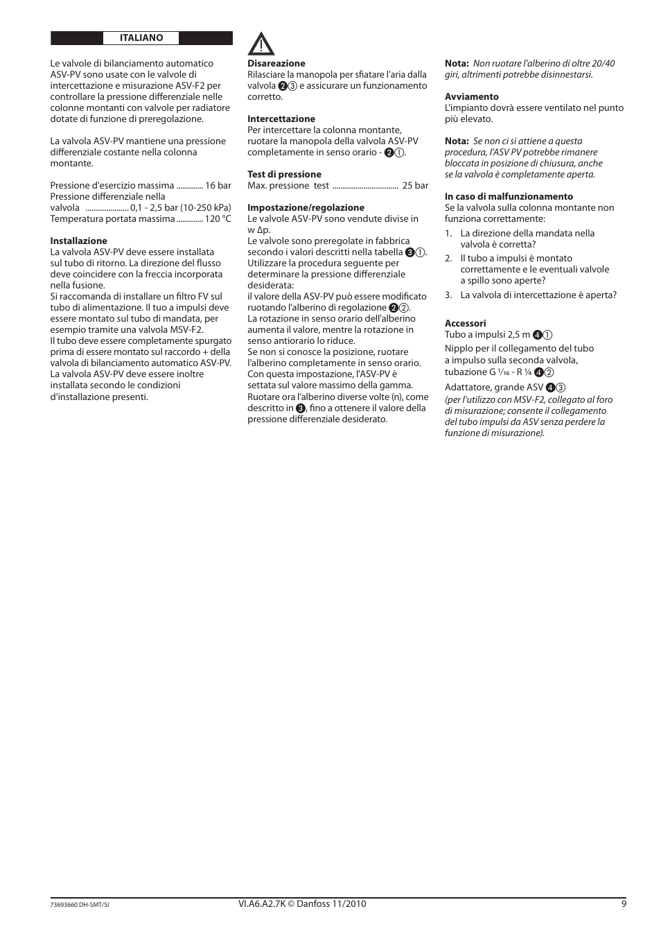 Danfoss ASV-PV (DN 65-100) User Manual | Page 9 / 12