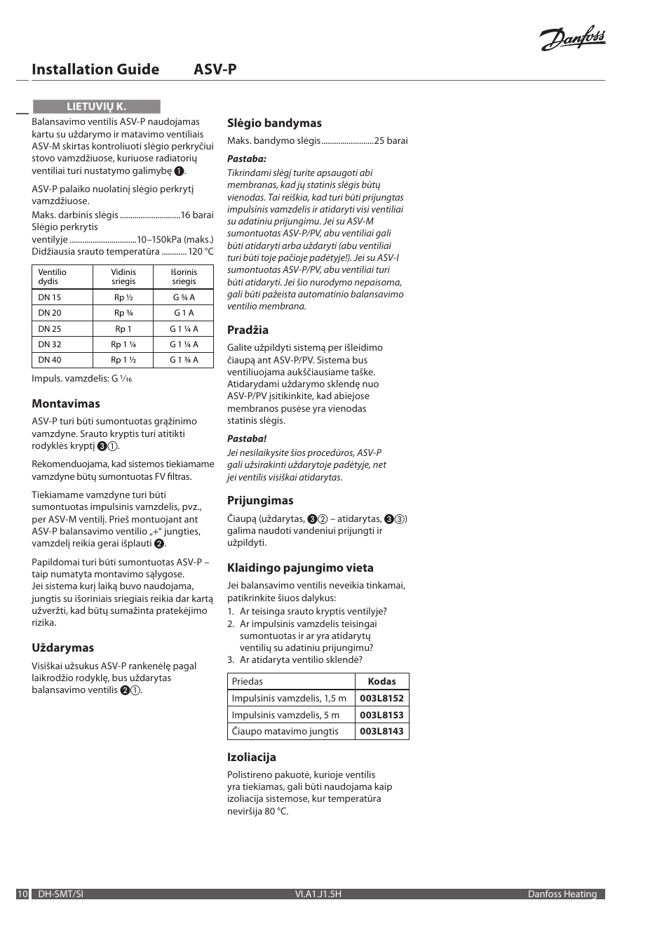 Installation guide asv-p | Danfoss ASV-P User Manual | Page 10 / 20