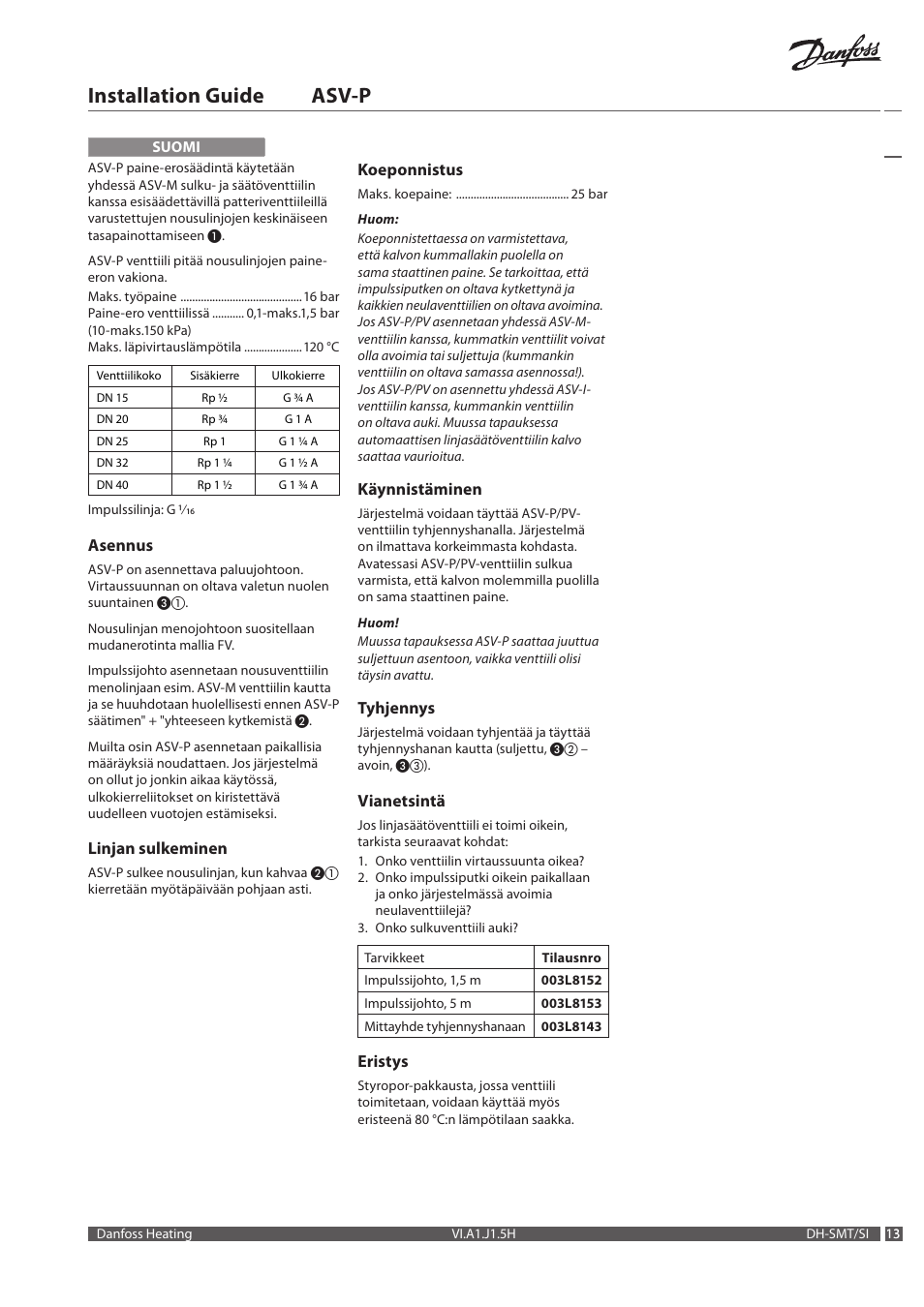 Installation guide asv-p | Danfoss ASV-P User Manual | Page 13 / 20