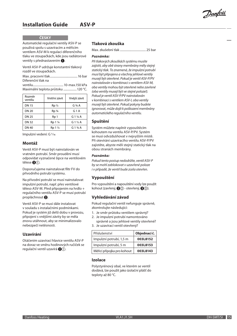 Installation guide asv-p | Danfoss ASV-P User Manual | Page 15 / 20