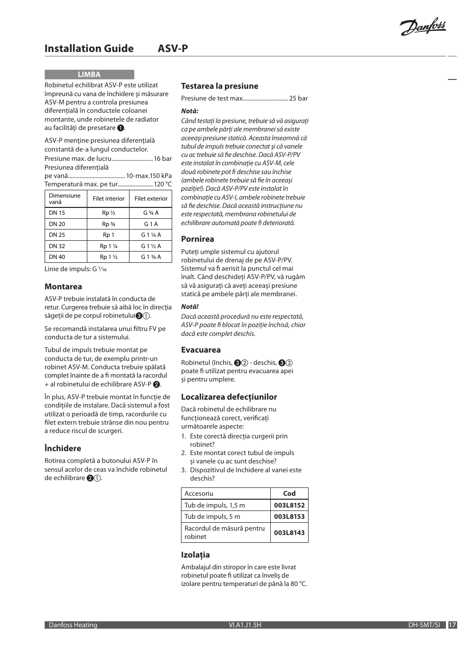 Installation guide asv-p | Danfoss ASV-P User Manual | Page 17 / 20